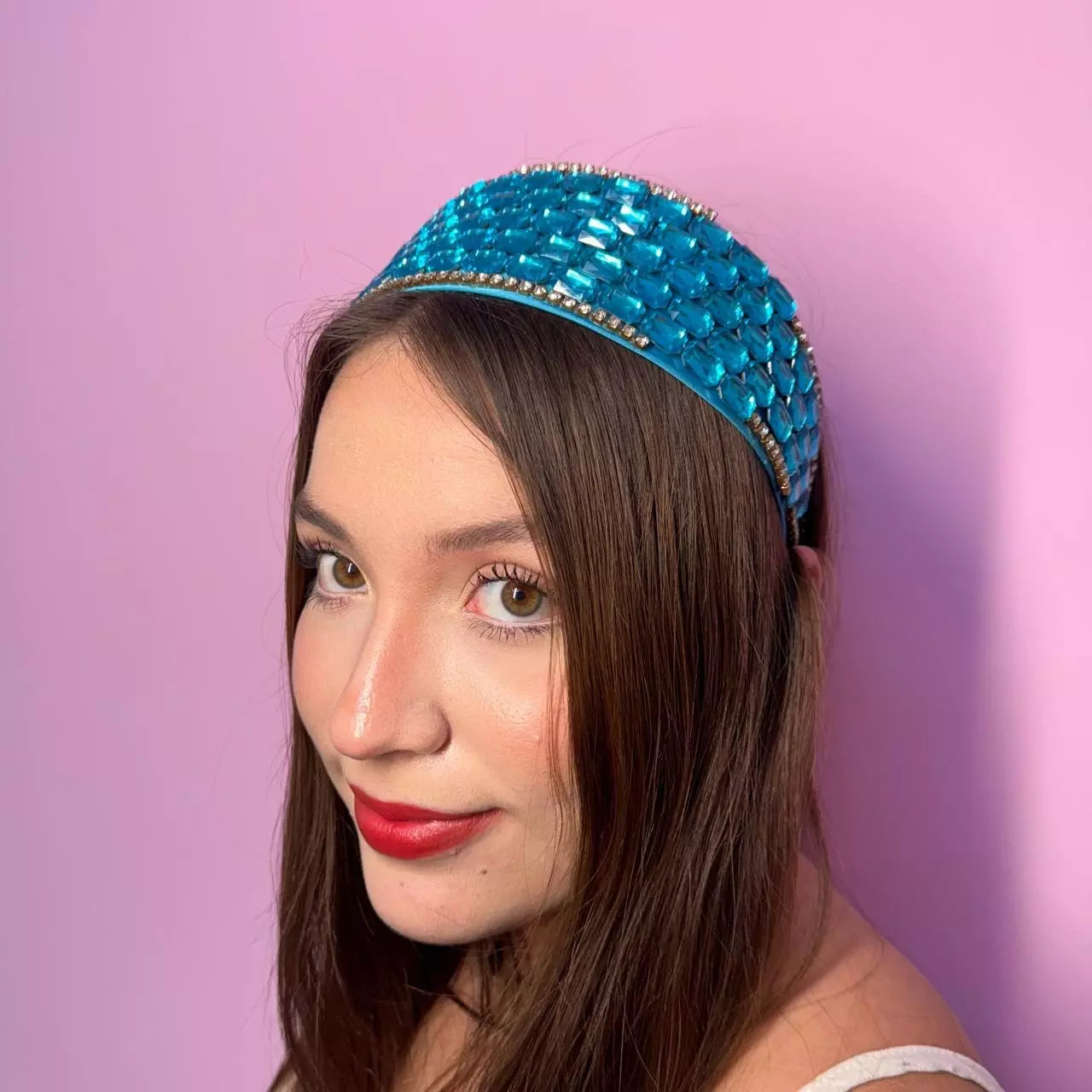 Diadema Celeste Azul