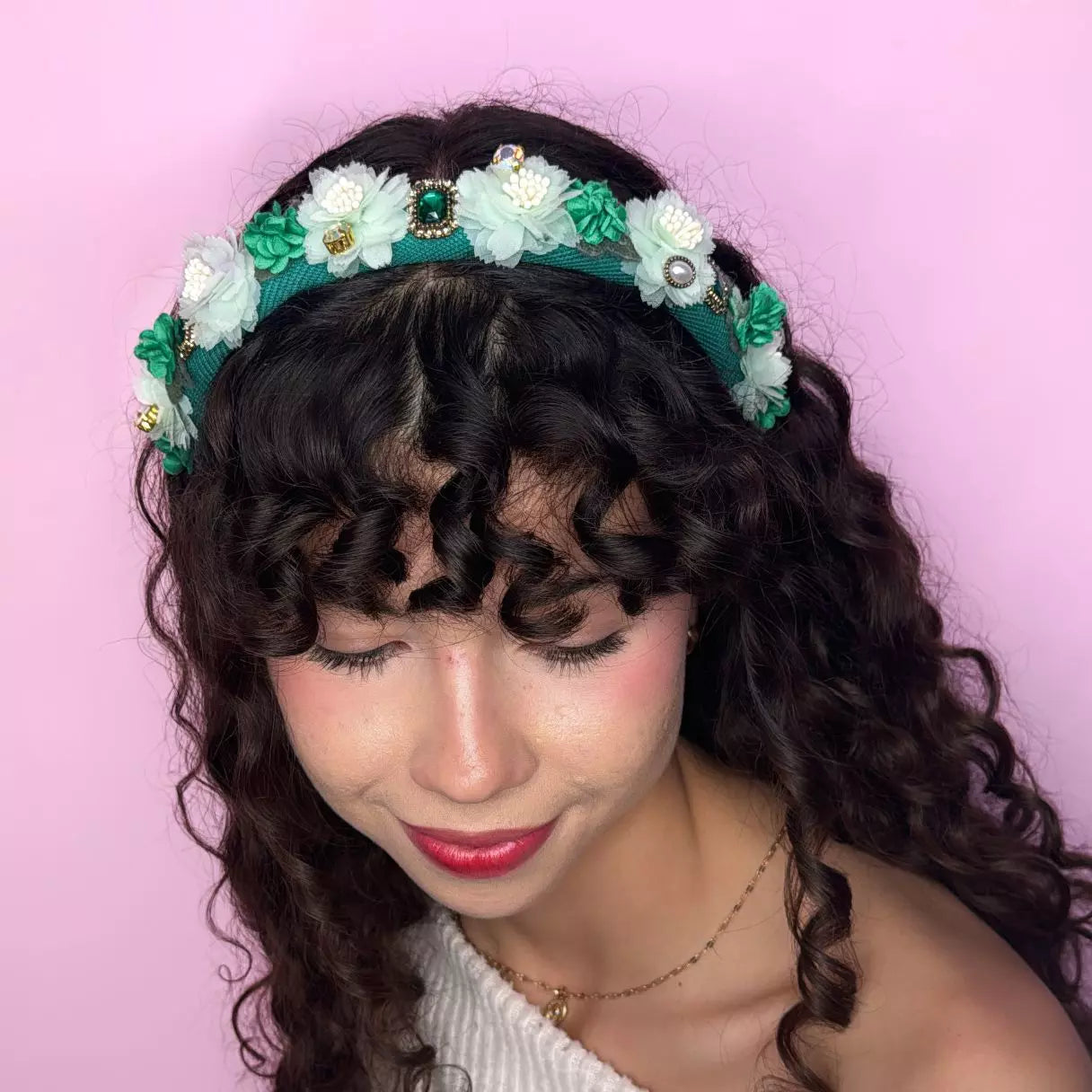 Diadema Gardenia Verde