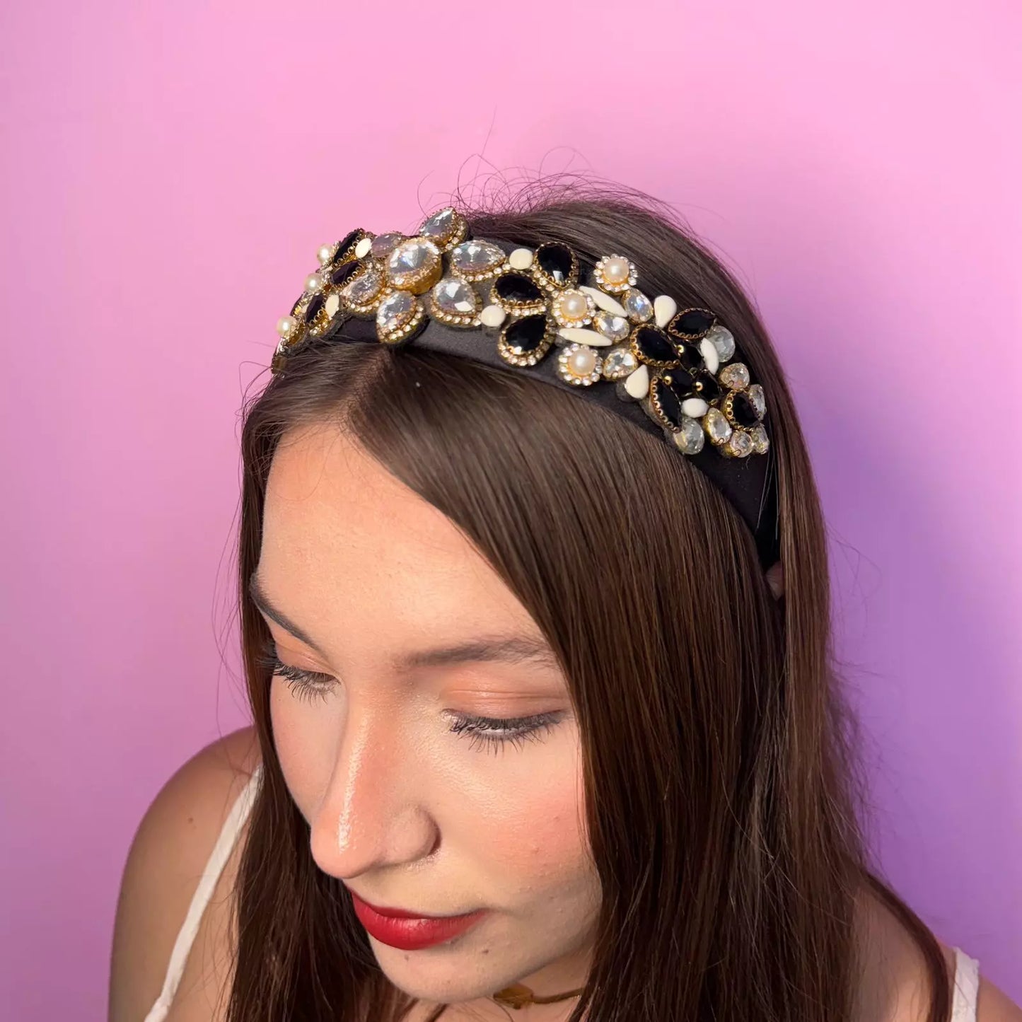 Diadema Beatrice Negra