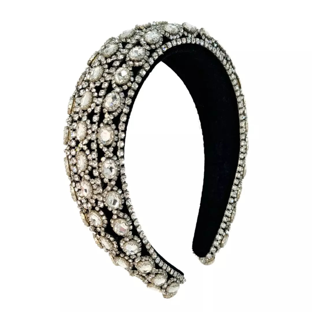 Diadema Gran Glam Plateada