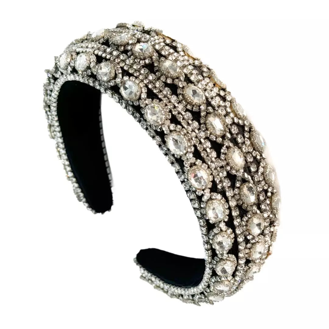 Diadema Gran Glam Plateada
