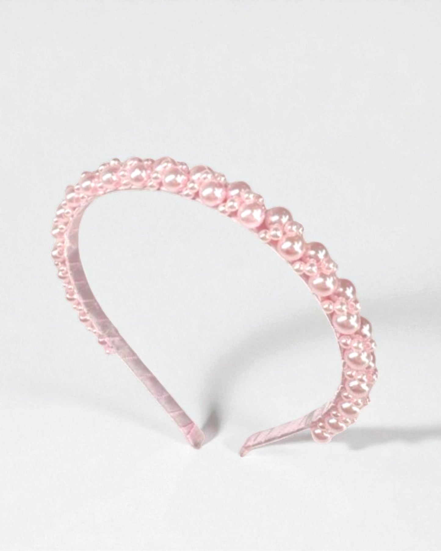 Diadema Perla Adella Rosa