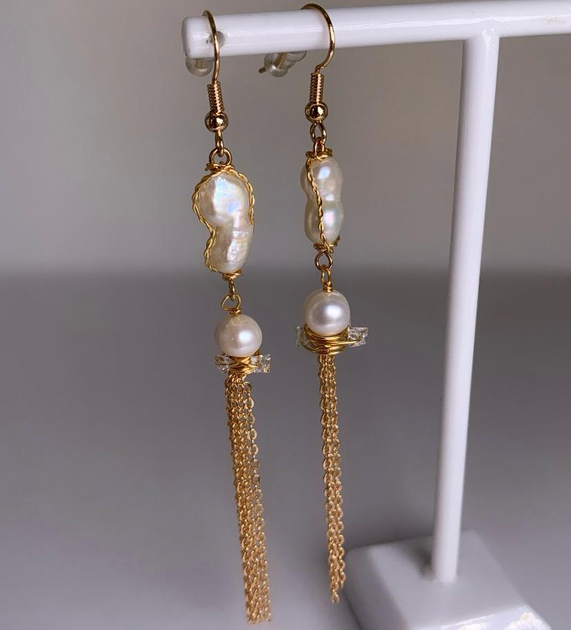 Aretes Perla Marina