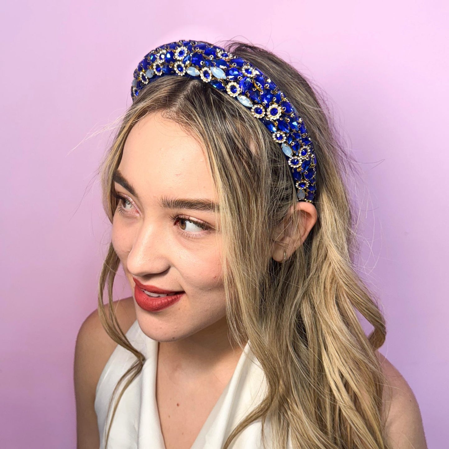 Diadema Tirsa Azul Rey