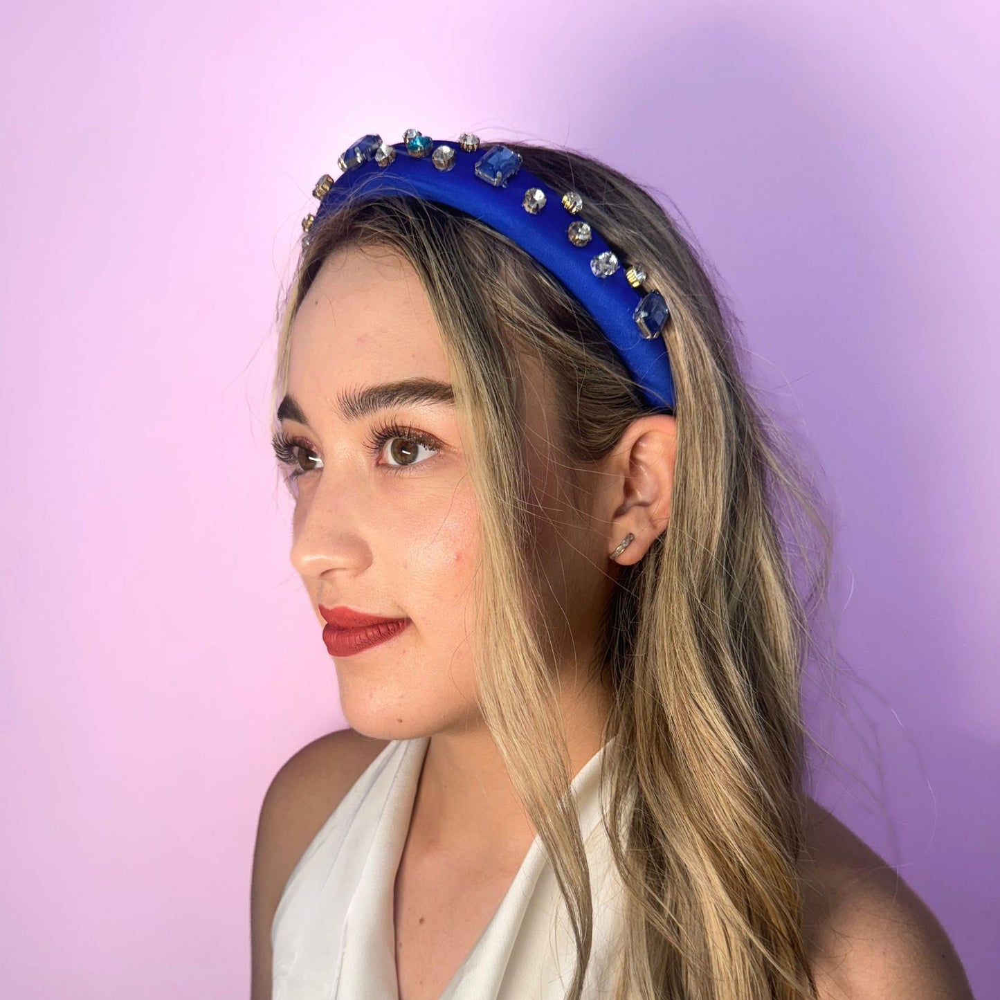 Diadema Katia Azul Rey