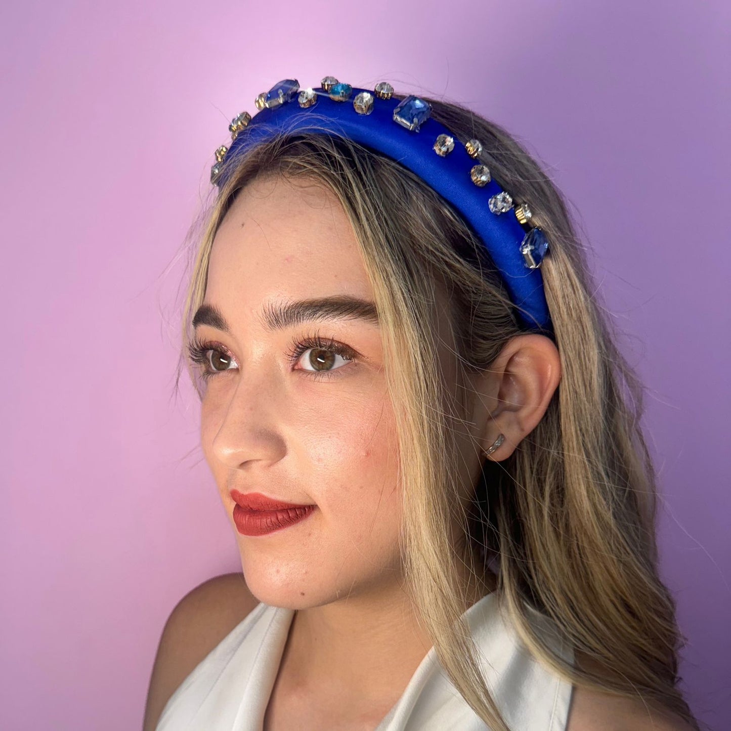 Diadema Katia Azul Rey