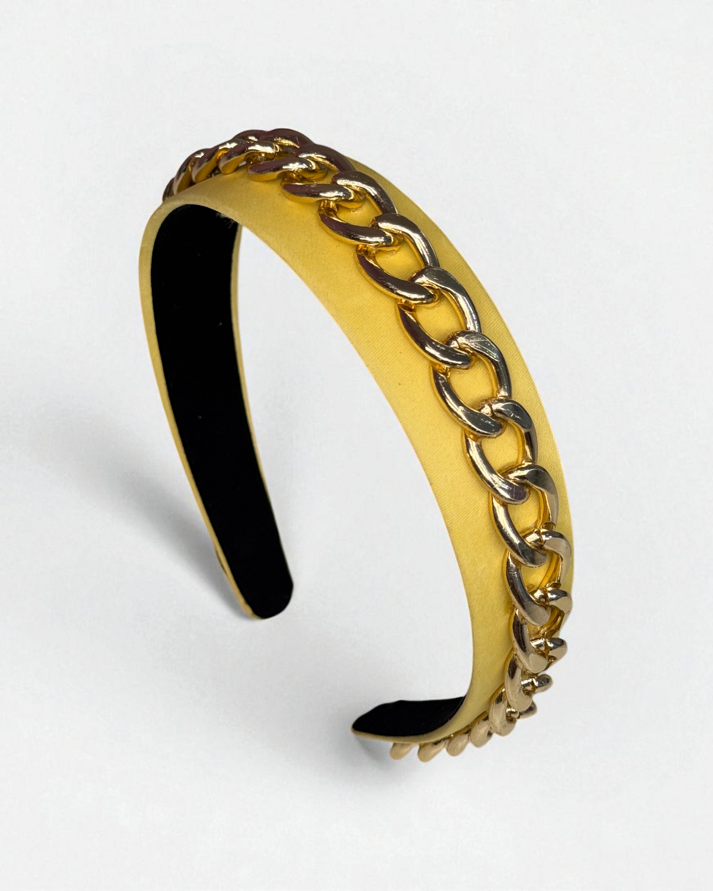 Diadema Básica Cadena Amarilla