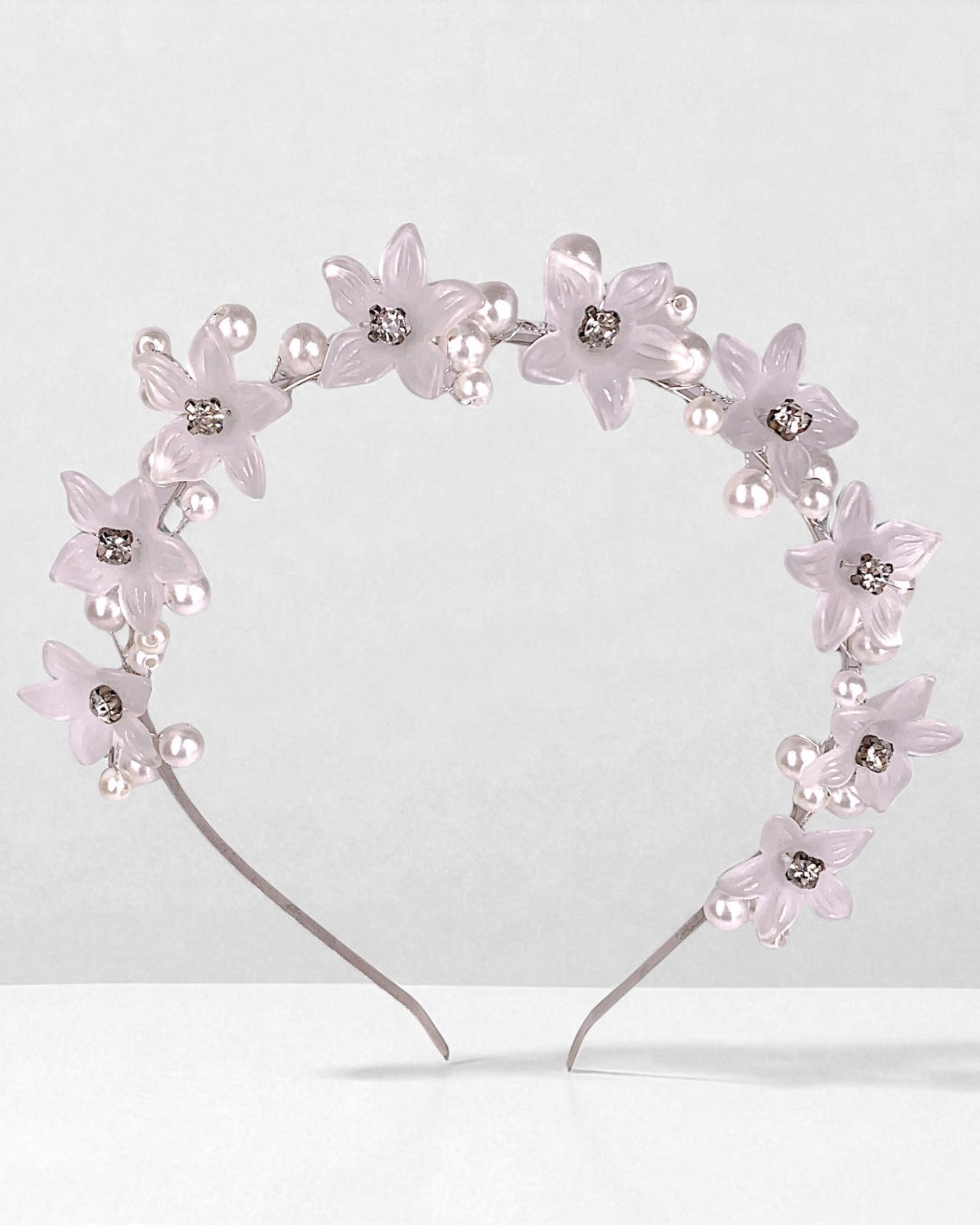 Diadema Jazmín Plata