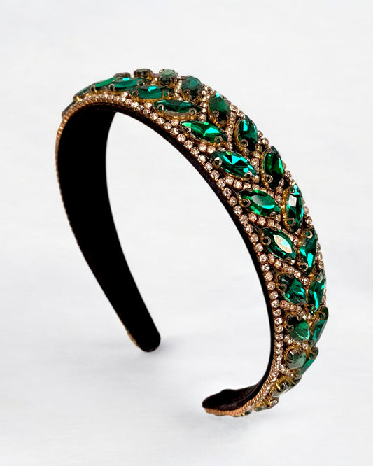 Diadema Olivia Verde