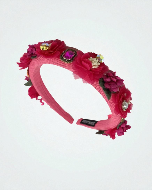 Diadema Gardenia Fucsia