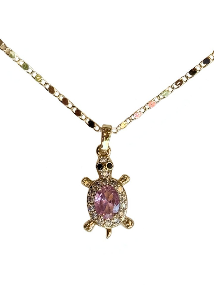 Collar de Tortuga Rosa