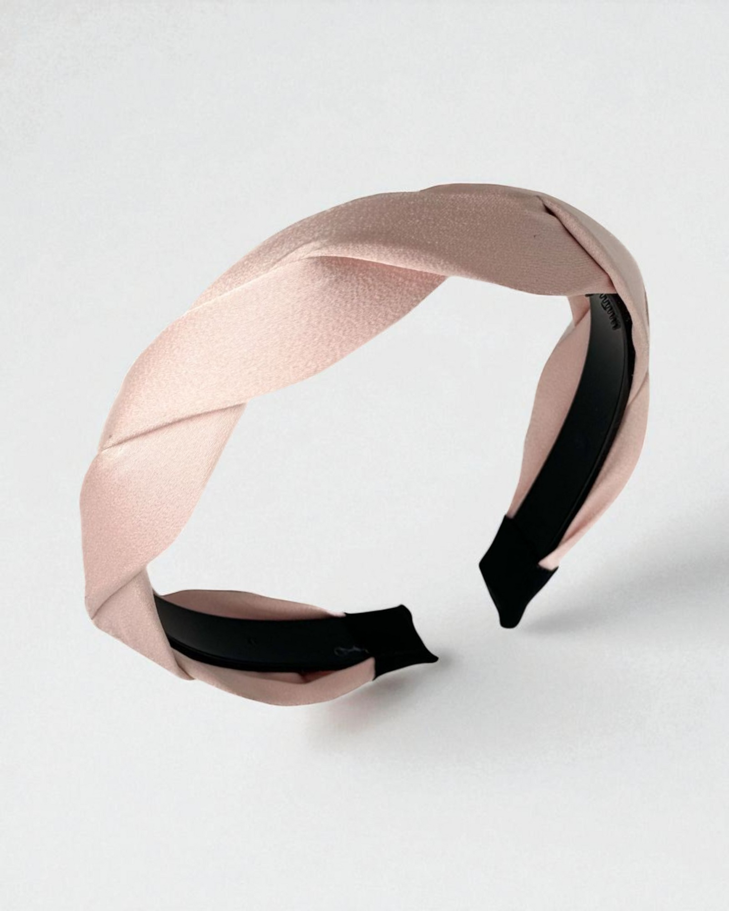 Diadema Básica Trenzada Rosa Palo