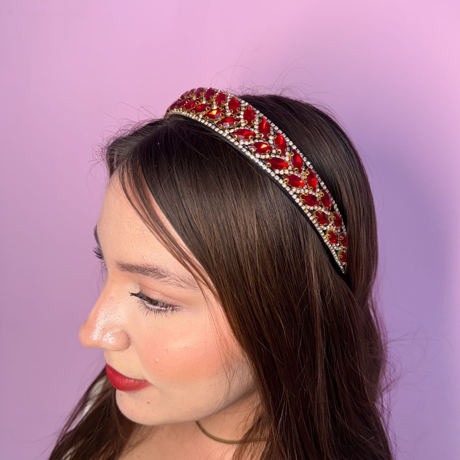 Diadema Olivia Roja
