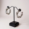 Aretes Plata Relieve