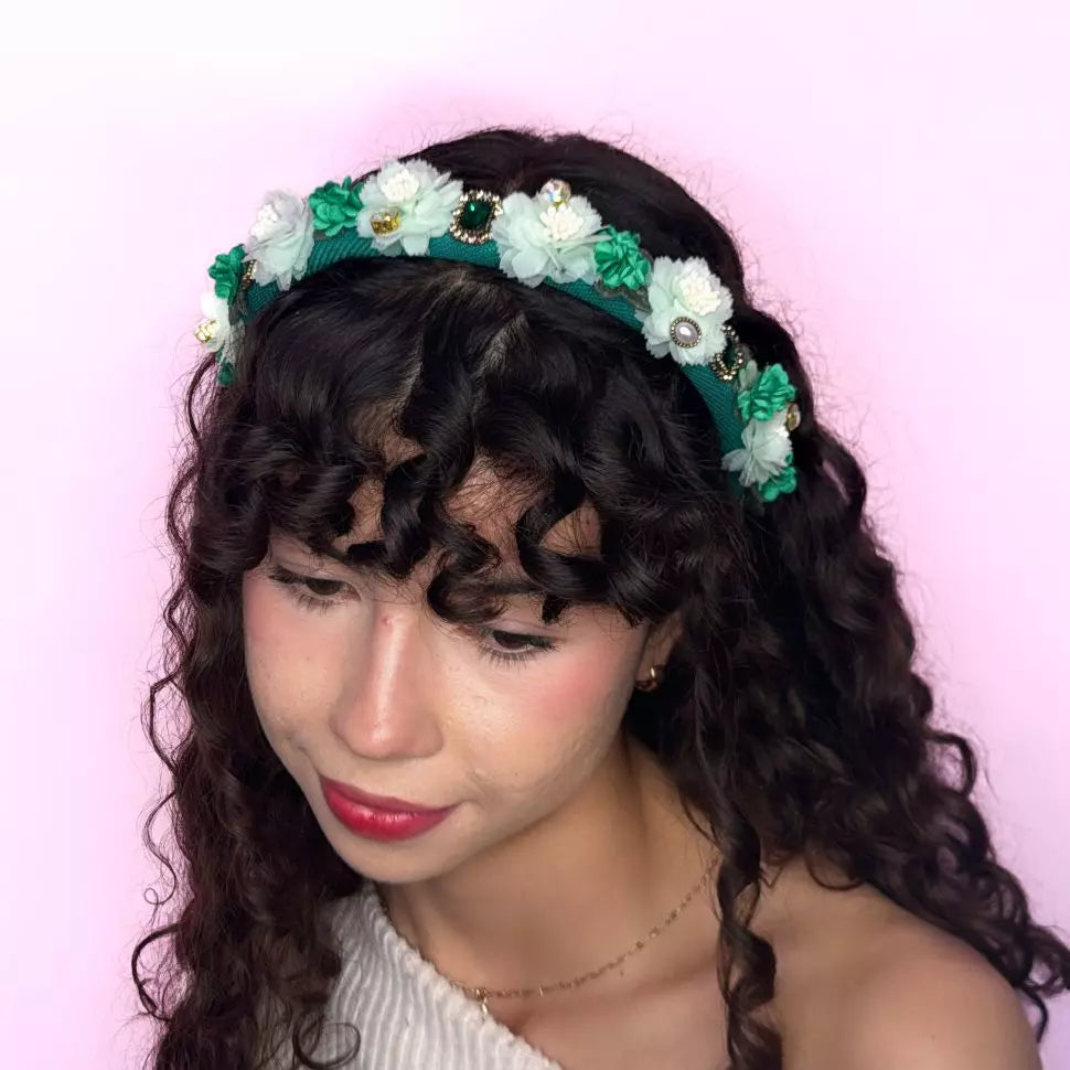 Diadema Gardenia Verde