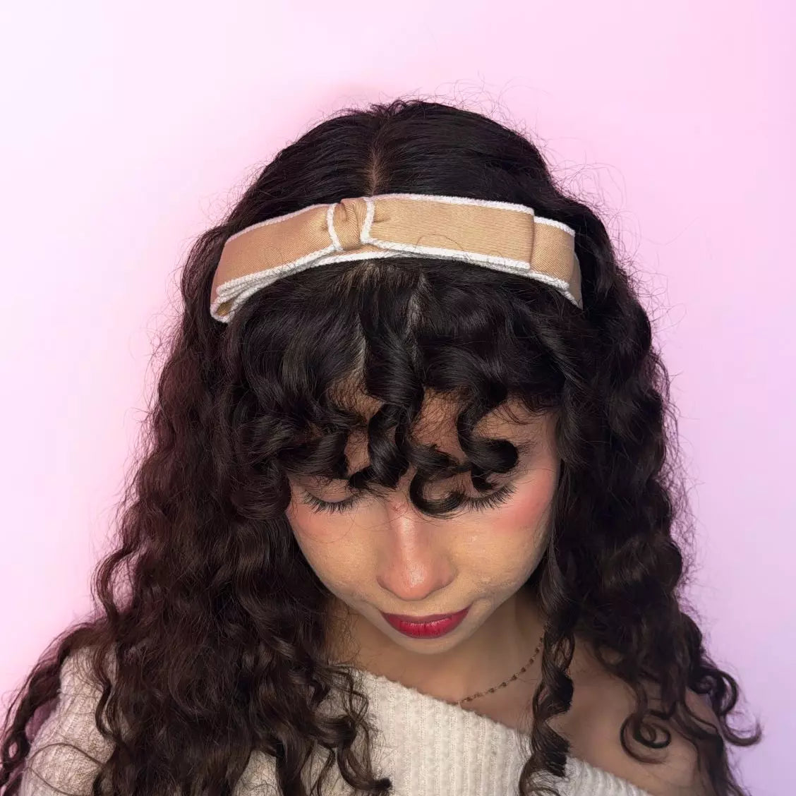 Diadema Coqueta Dulce Beige