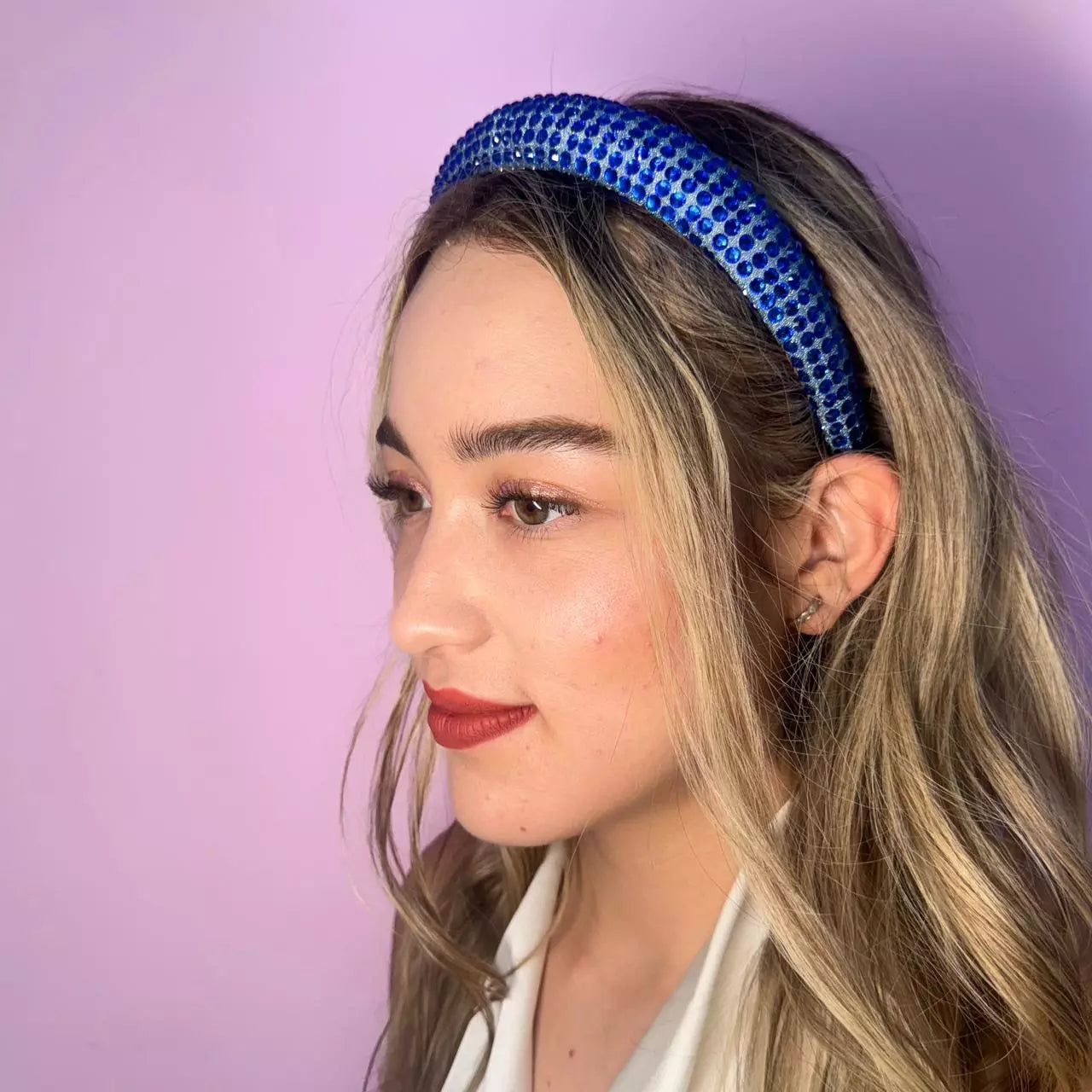 Diadema Belinda Azul Rey