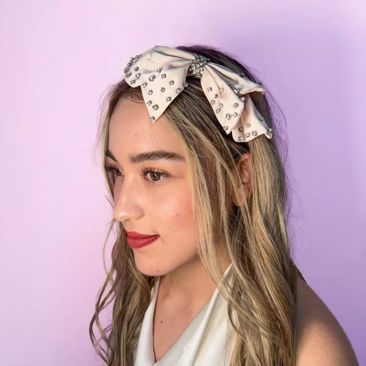 Diadema Coquette Star Beige
