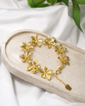 Pulsera Oro laminado 18k Lirio