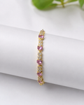 Pulsera Corazones Rosa