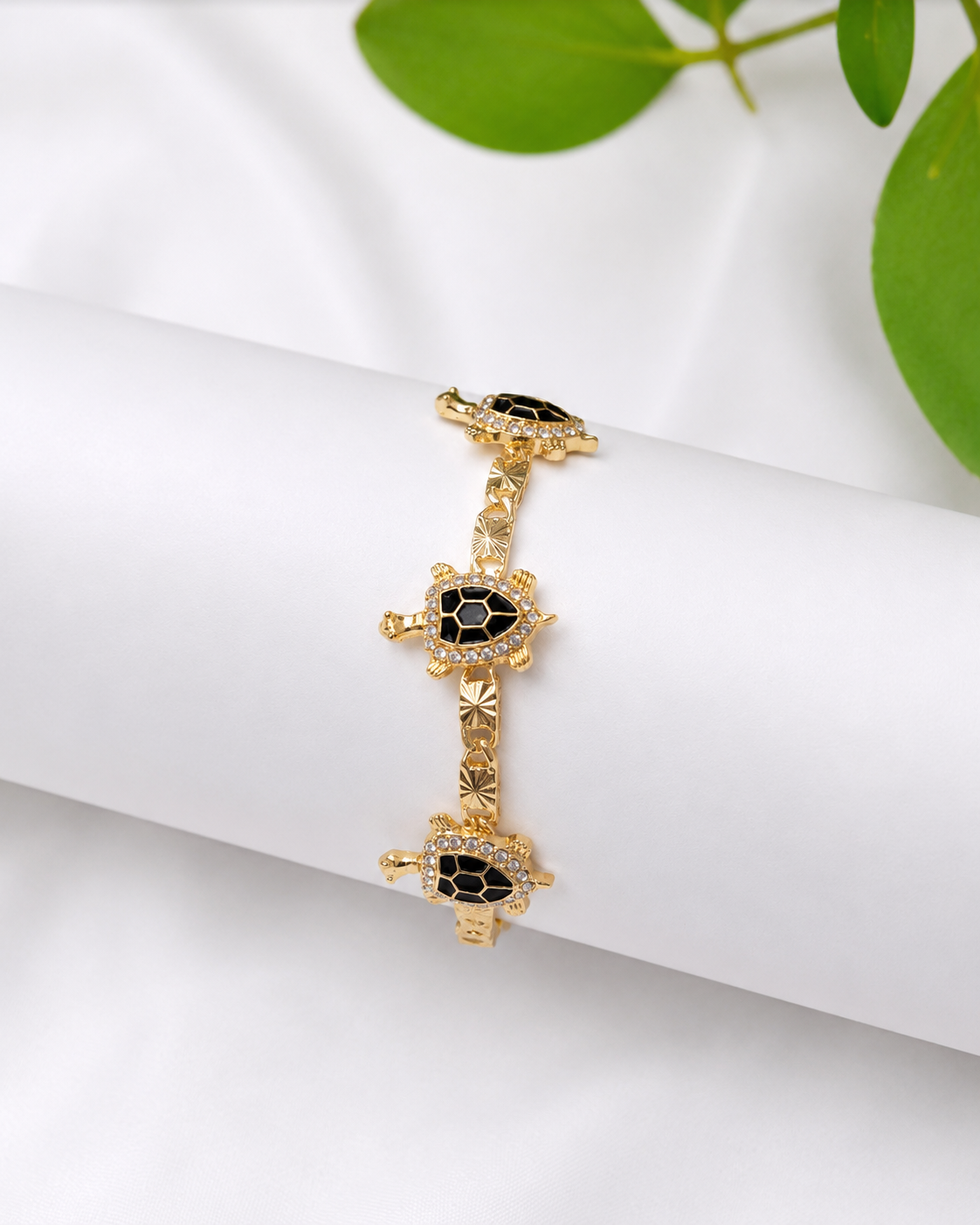Pulsera Tortuga Caparazón Negro