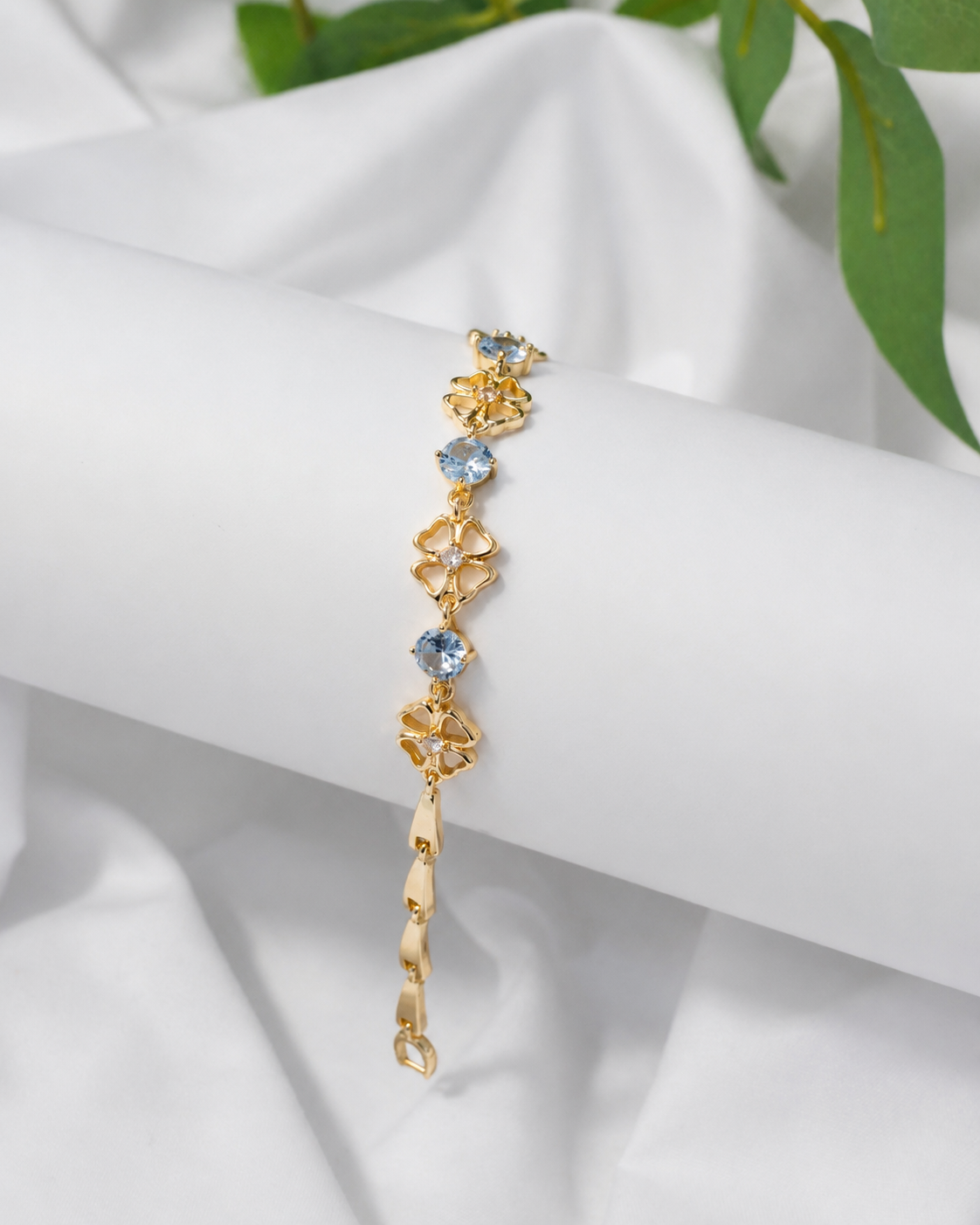Pulsera Trebol Cristalina