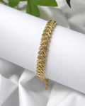 Pulsera Laurel Dorada