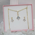 Juego Rombo Destello con Aretes