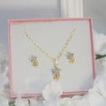 Juego Flor Delicada con Aretes