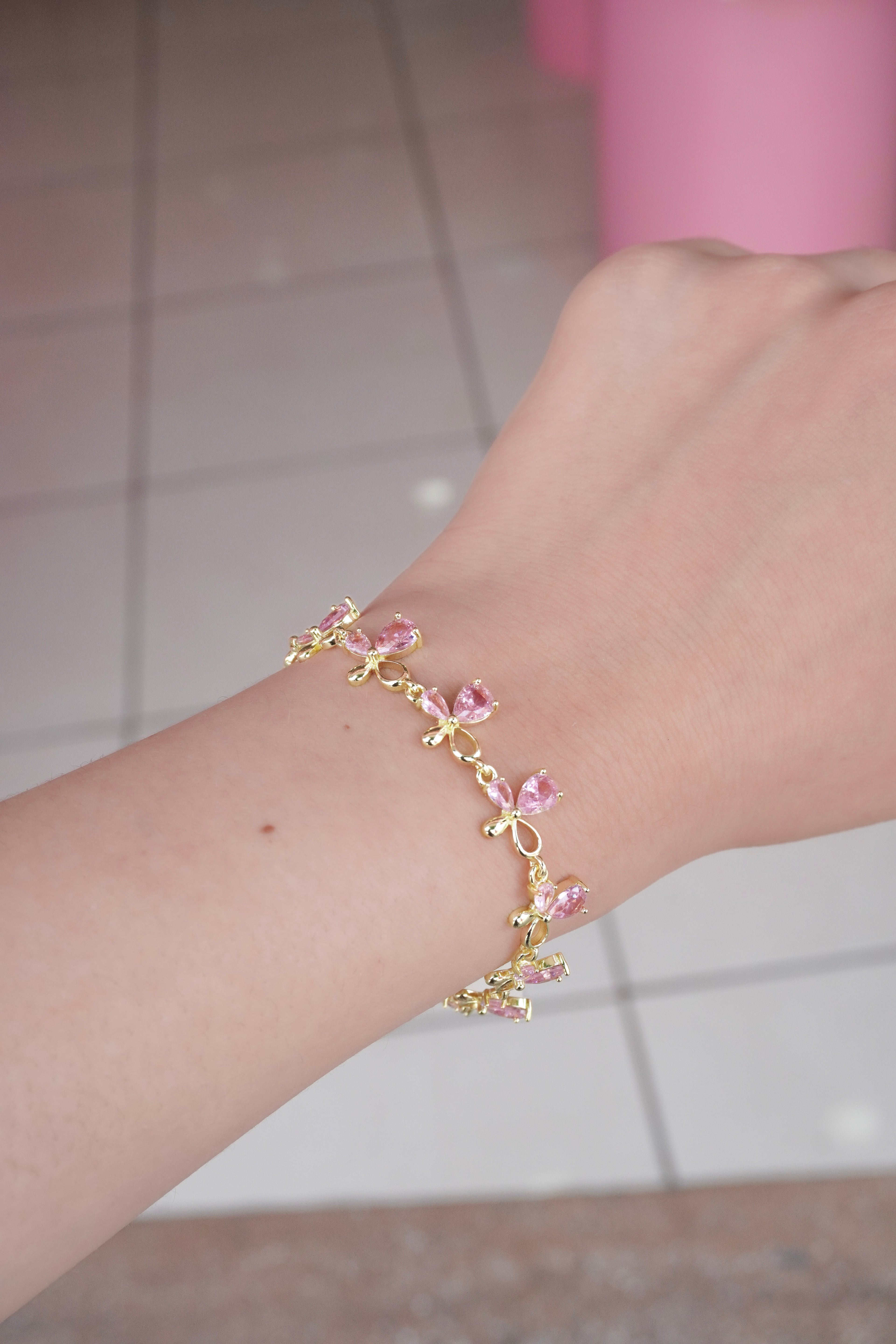 Pulsera Lágrimas Rosadas