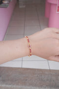 Pulsera Corazón Fucsia
