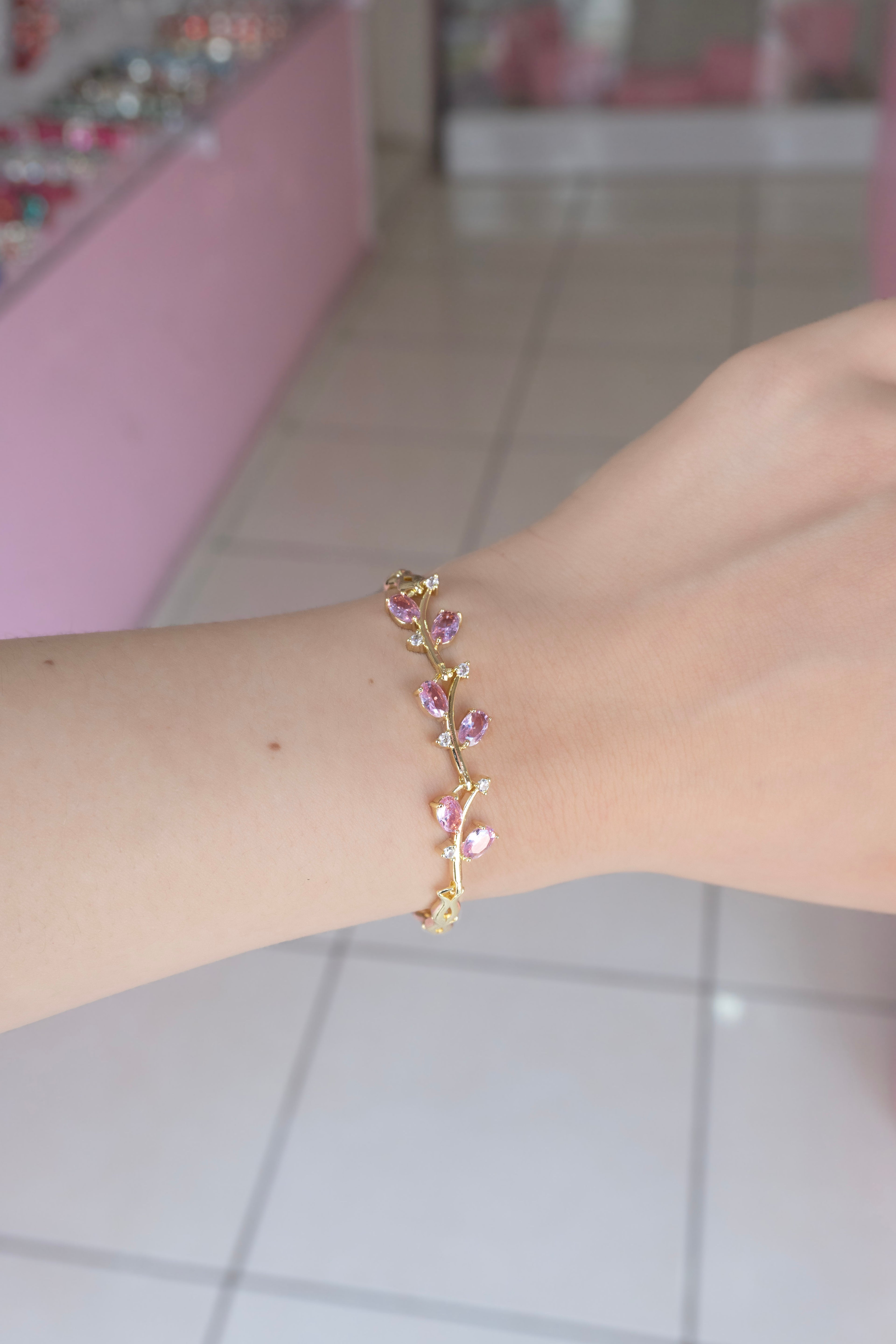 Pulsera Bella Durmiente Rosa