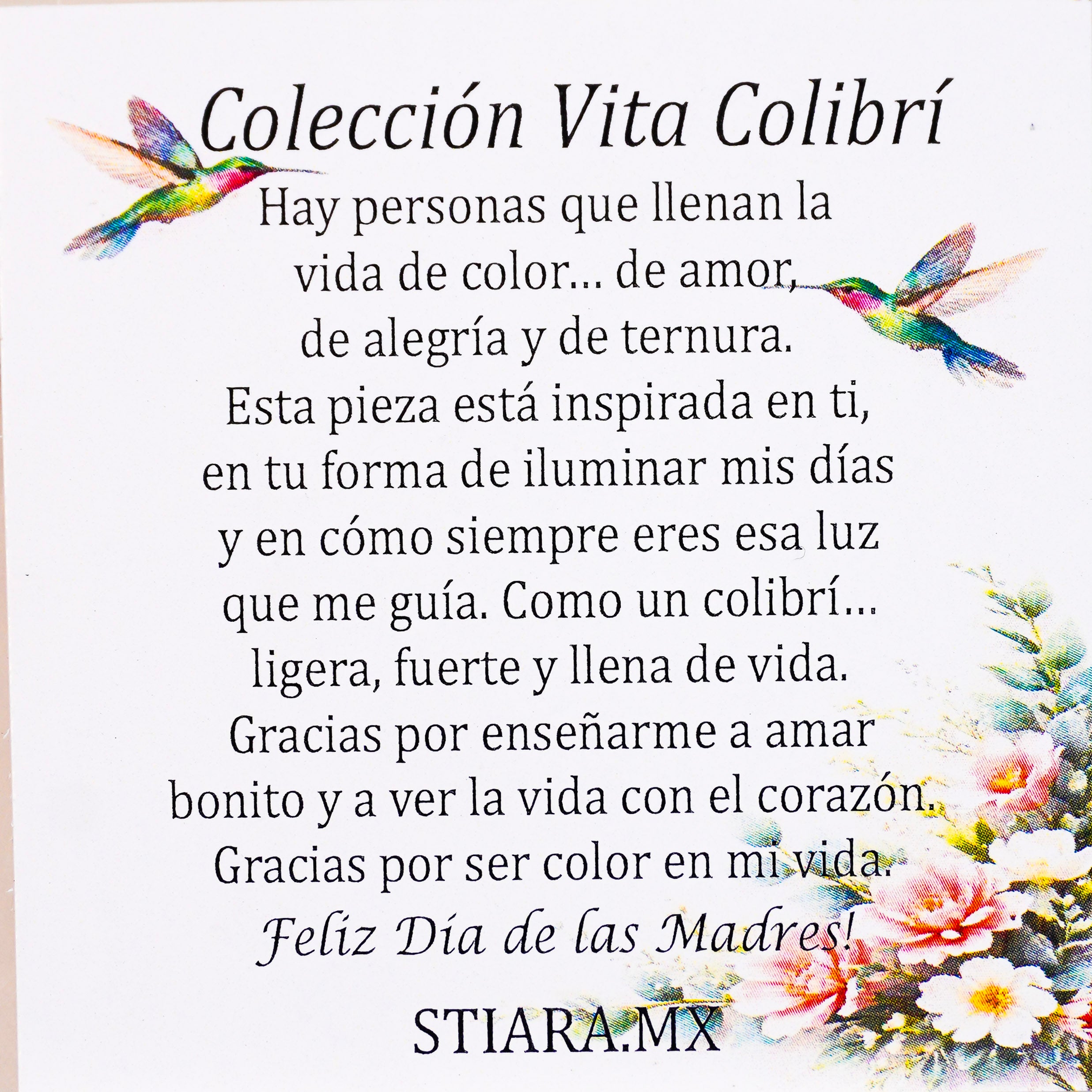 Juego Colibrí Tornasol Con Aretes