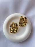 Aretes cuadrados con textura