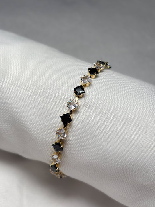 Pulsera Cristal Rombo Combinada