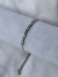 Pulsera Ajustable Cristal Plata