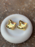 Aretes Pliegue Dorado