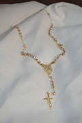 Rosario Virgen de Guadalupe Grande Zirconia