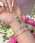 COLLAR Y PULSERA ALAS DE CRISTAL