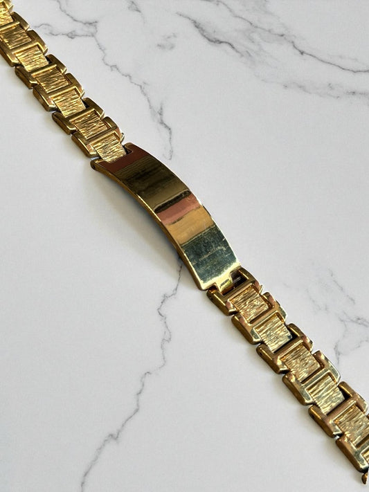 Pulsera Esclava con Placa Magnus