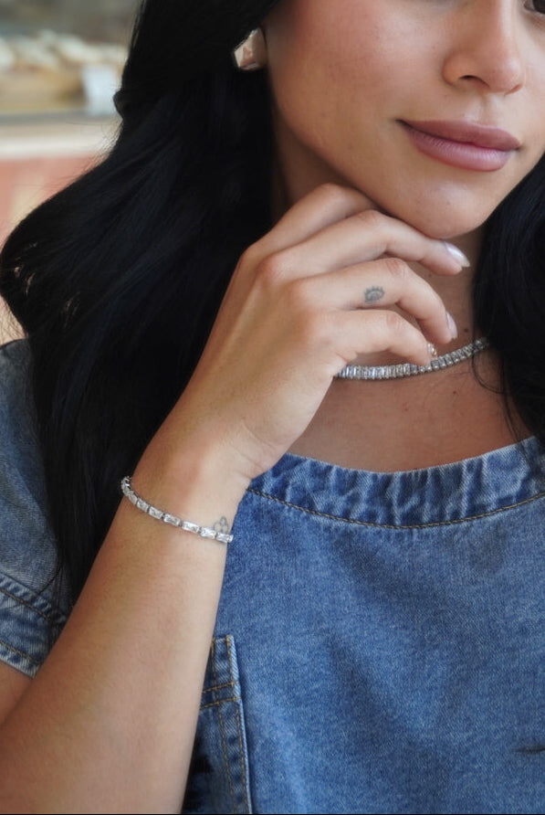 Pulsera Ajustable Slim Plata
