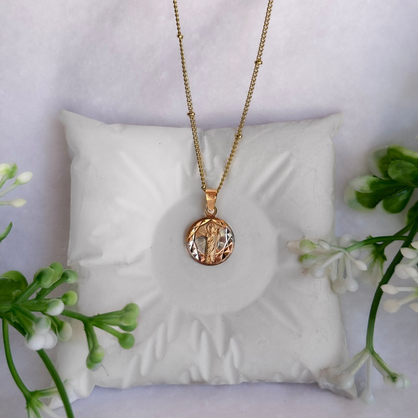 Collar San Judas Circular 3 Oros