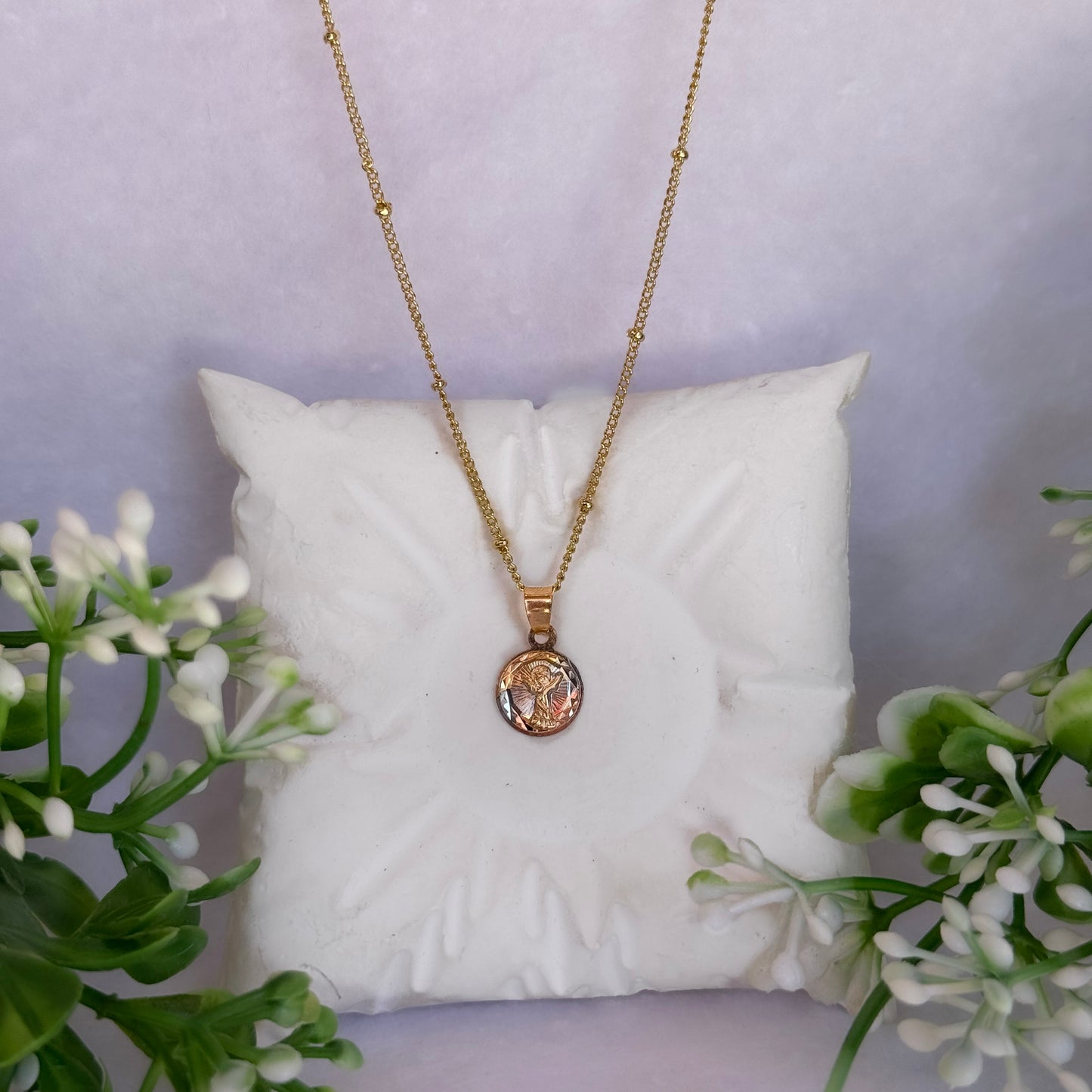 Collar Divino Niño Circular 3 Oros