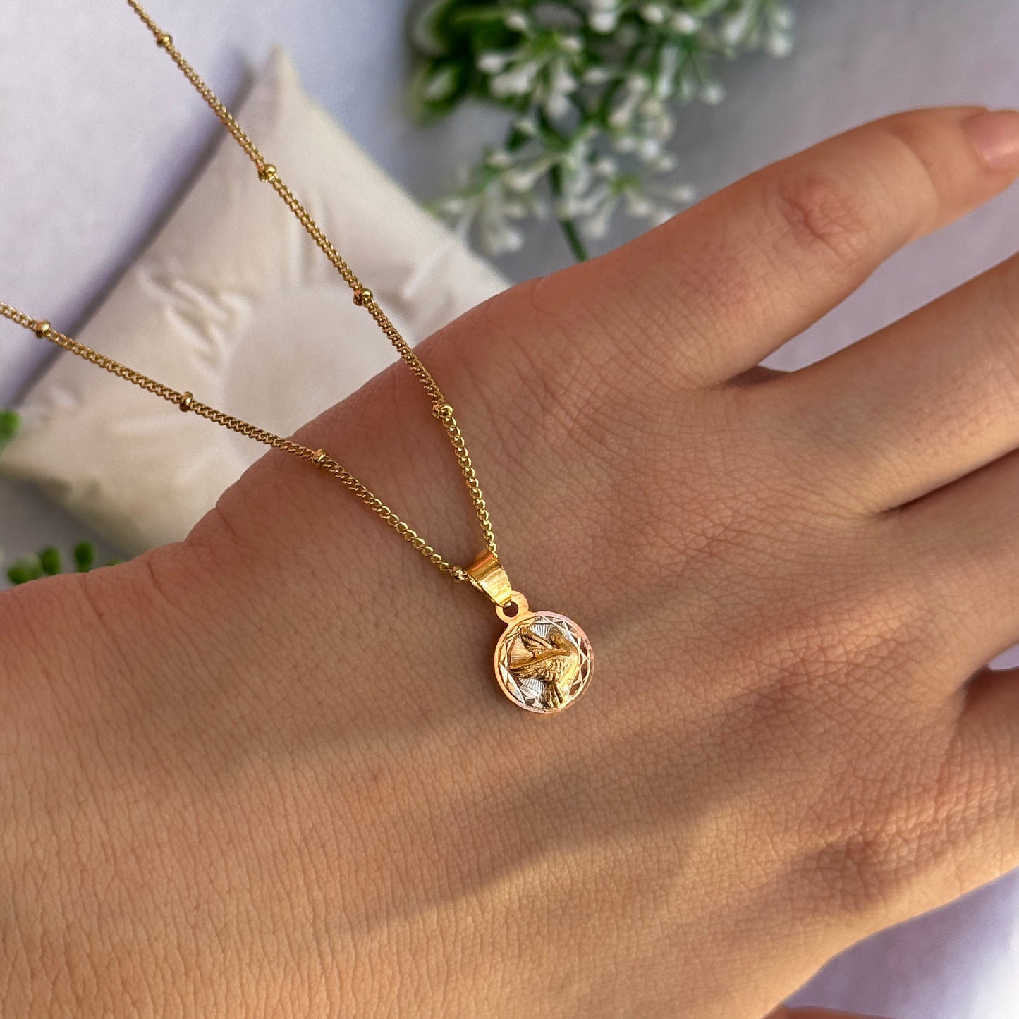 Collar Espíritu Santo 3 Oros