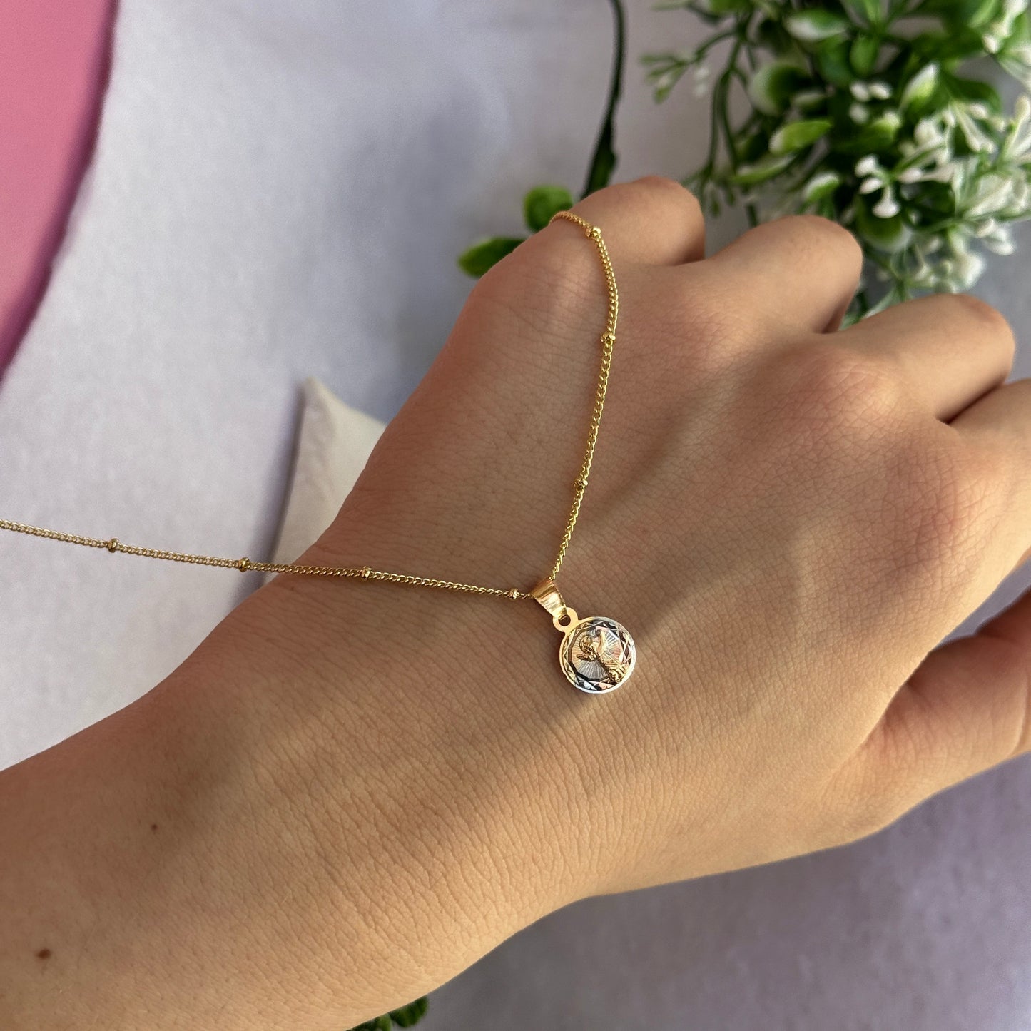 Collar Divino Niño Circular 3 Oros