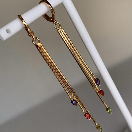 Aretes Pétalos Triples