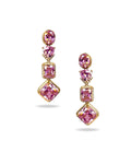 Aretes Delirio Rosa Plata .925
