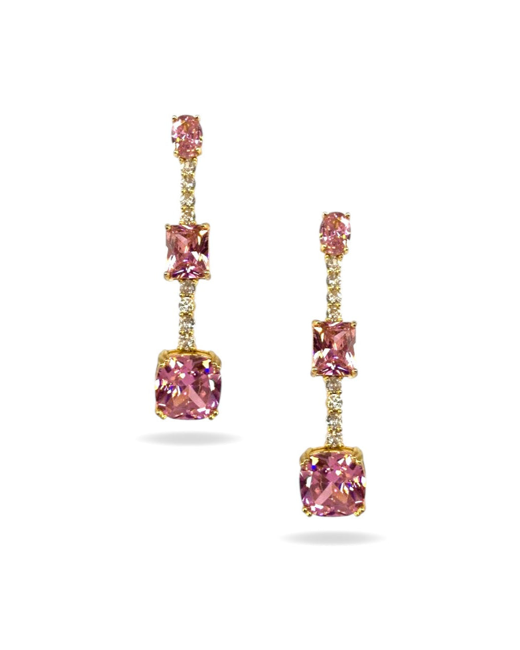 Aretes Lágrima Cuarzo Plata.925