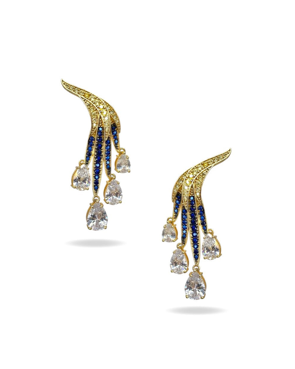 Aretes Rocío Flamante Plata.925