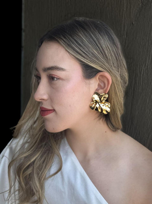 Aretes Hoja de Oro